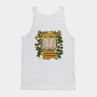 Book Simple Yet Powerful Line Art Illustration Tank Top